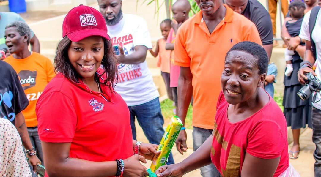 Caroline Marcah Celebrates 6 Years as a TV Presenter with the Less Privileged Mothers in Kamwokya