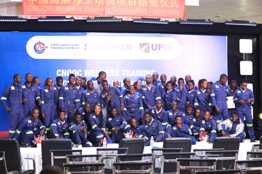 CNOOC Uganda Limited trained welders graduate