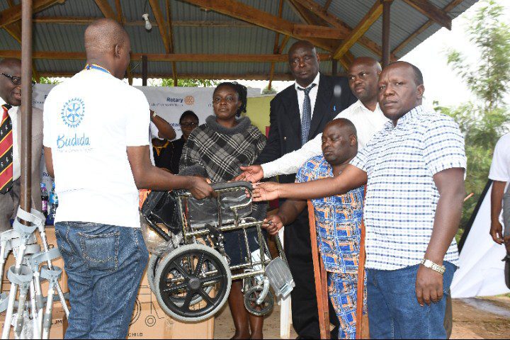 Rotary Club Kampala North, UBL handover medical equipment to Bududa community