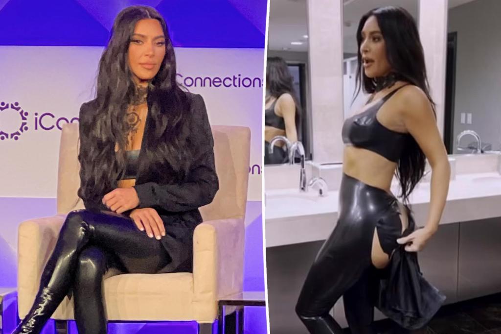 Kim Kardashian had dramatic wardrobe malfunction moments before speaking engagement: ‘My whole butt is out’