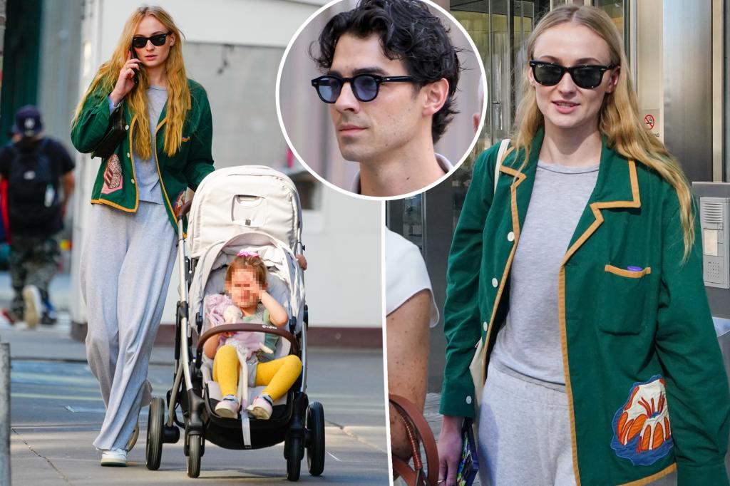 Sophie Turner and daughters go on walk in NYC after day 2 of Joe Jonas mediation