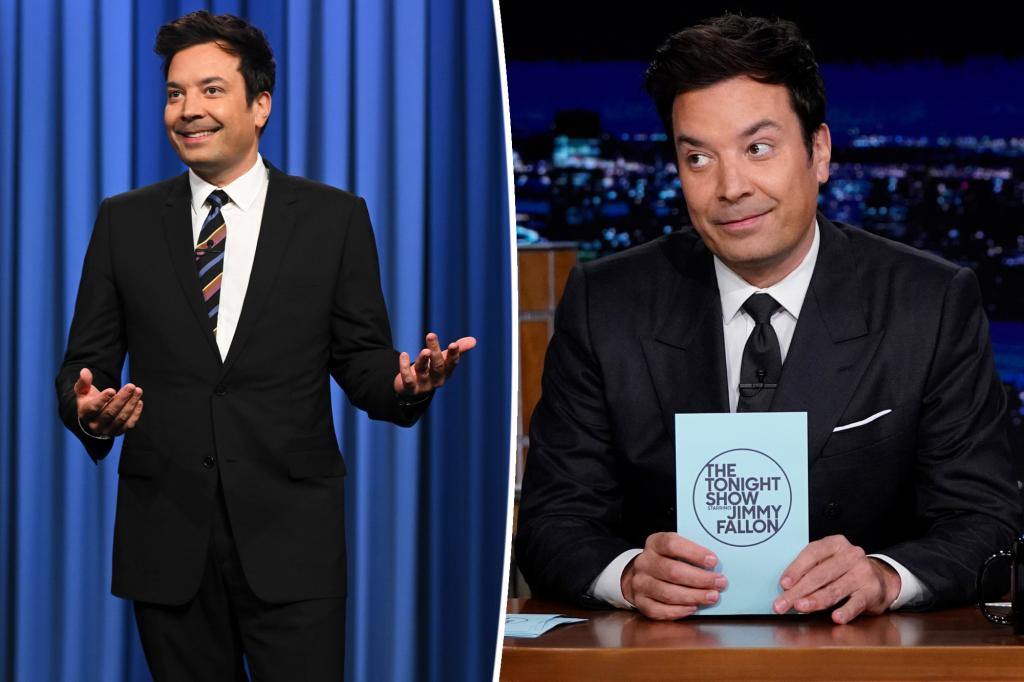 Jimmy Fallon sheepishly sidesteps questions about ‘Tonight Show’ scandal