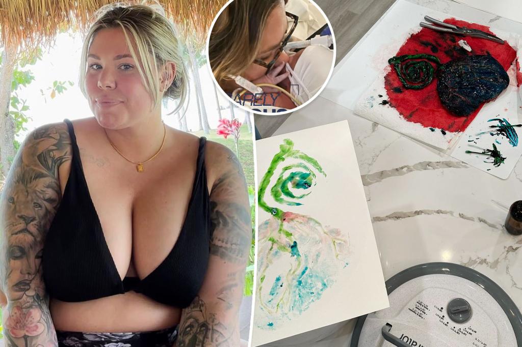 ‘Teen Mom 2’ alum Kailyn Lowry makes placenta smoothie, art after revealing 5th baby’s secret arrival