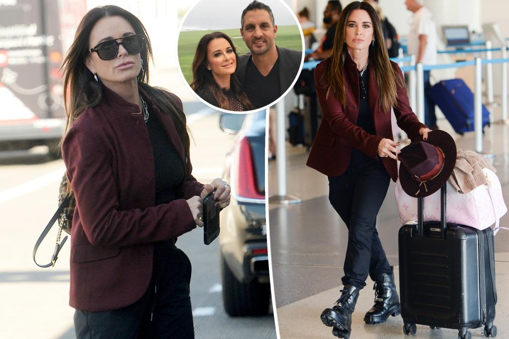Kyle Richards rocks edgy airport outfit amid Mauricio Umansky separation Kyle Richards rocks edgy airport outfit amid Mauricio Umansky separation