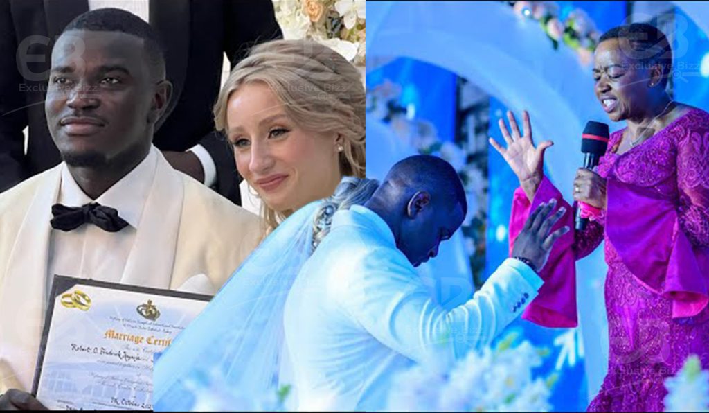 Kenya’s First Lady Graces Robert Kayanja Junior and Lover Marlena Gailis’s Wedding (VIDEO) Kenya’s First Lady Graces Robert Kayanja Junior and Lover Marlena Gailis’s Wedding (VIDEO)