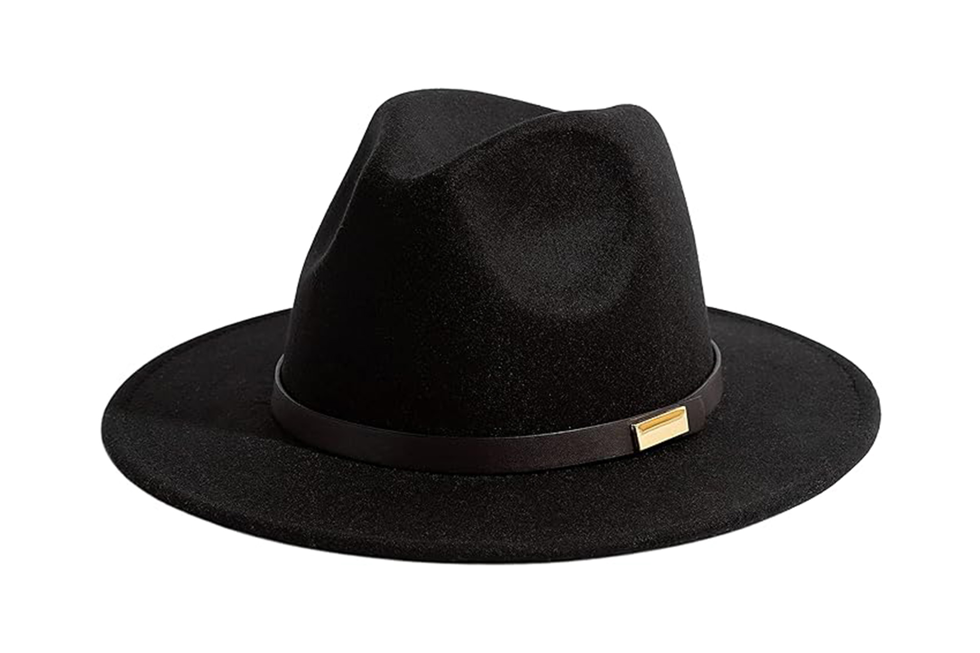 Gossifan Fedora Hats for Men Wide Brim Panama Hat with Classic Belt
