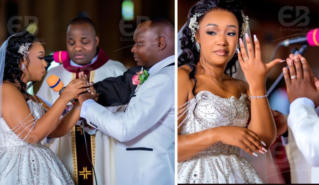 Former BBS Presenter Harriet Nantumbwe Holds Wedding With Husband Lamech Kabonge