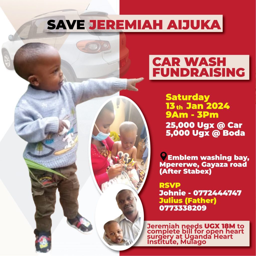 Save Jeremiah Car Cash to be hosted at Emblem Lounge And Car Wash this Saturday