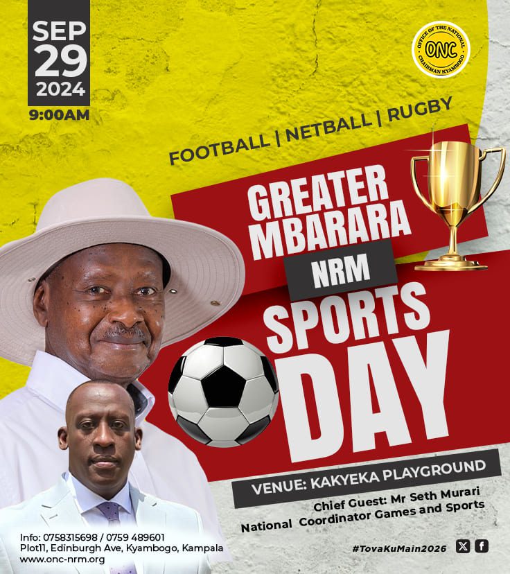 Seth Murari set to preside over Mbarara NRM Sports Day