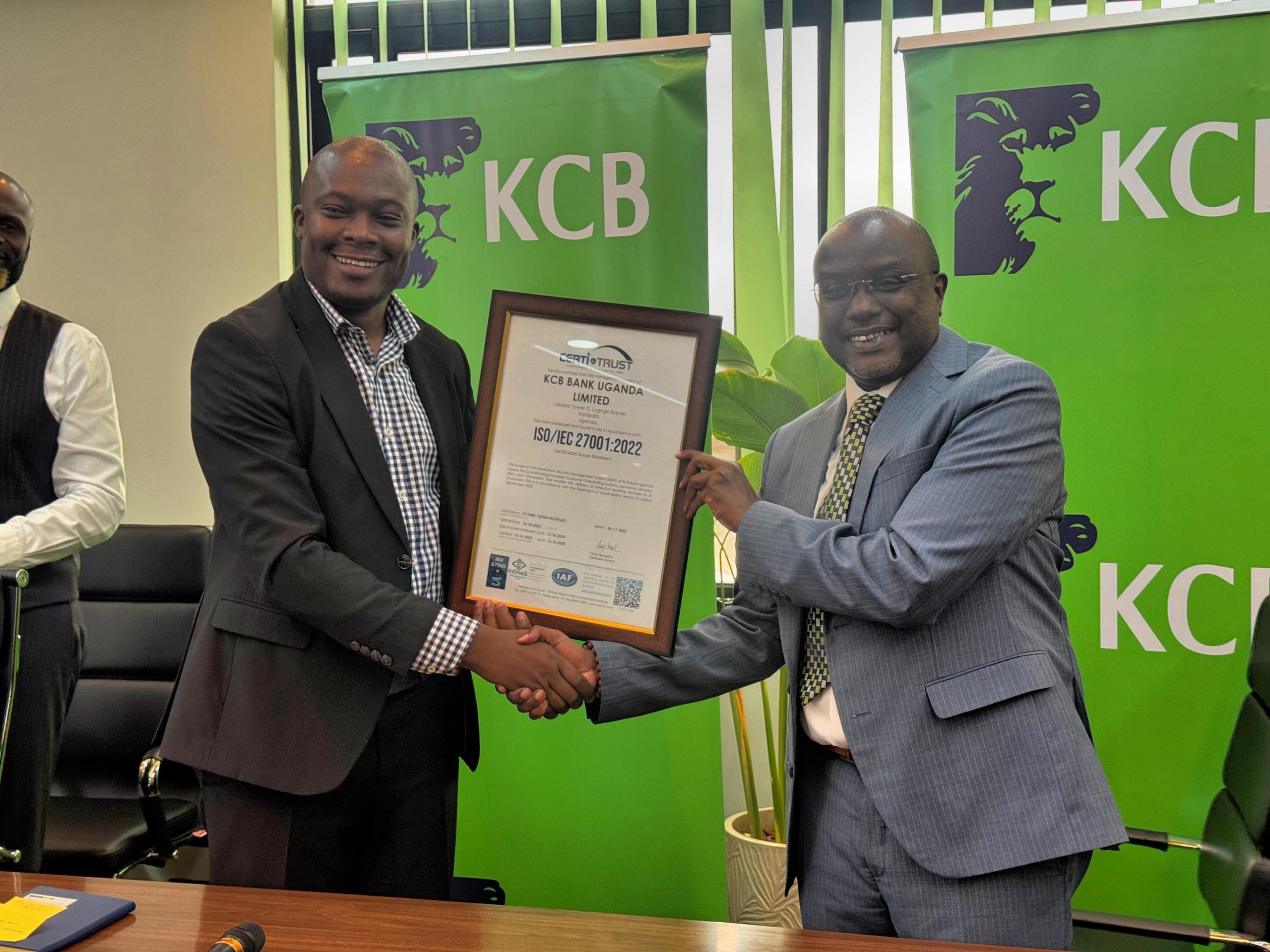 KCB Bank Uganda achieves Elite International Security Certification, Bolstering Customer Trust