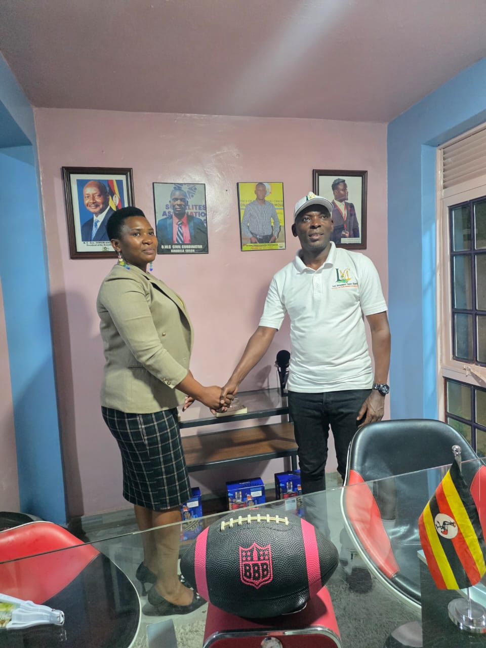 Edson Kirabira, Eng. Daphine meet to explore business opportunities